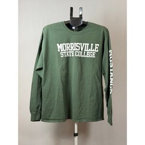 Morrisville State College Mustangs Green Long Sleeve T Shirt XL MV Sport